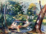 Pierre Renoir Landscape with River USA oil painting reproduction